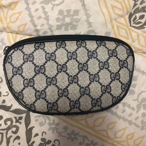 Navy Gucci Makeup Bag